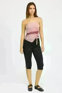 Asymmetrical Shirred Tube Top - Jessiz Boutique