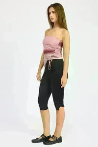 Asymmetrical Shirred Tube Top - Jessiz Boutique