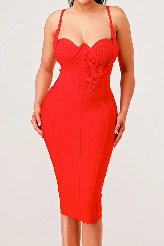 Athina Corset Bandage Mini Dress - Jessiz Boutique