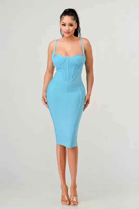 Athina Corset Bandage Mini Dress - Jessiz Boutique