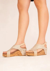 BARBARA RHINESTONE COVERED WEDGES - Jessiz Boutique