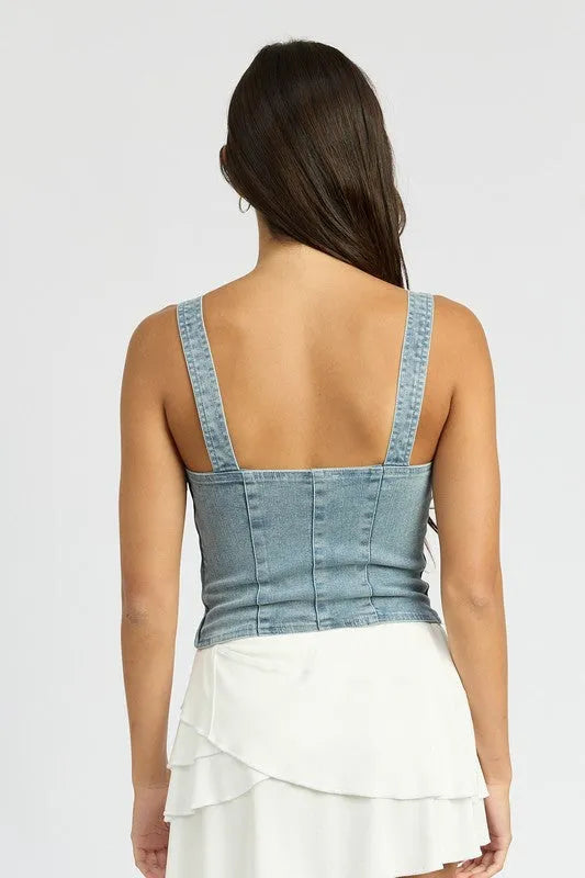Cargo Denim Corset - Jessiz Boutique