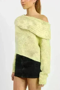 Cowl Neck Cropped Sweater - Jessiz Boutique