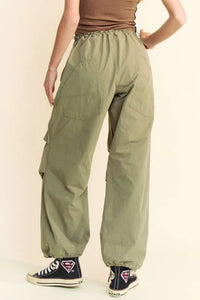 Davi & Dani Drawstring Baggy Pants with Pockets - Jessiz Boutique