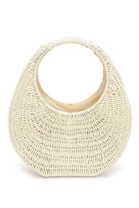 Faux Straw Wicker Moon Bag - Jessiz Boutique