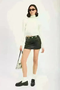 Grommet Micro Mini Skirt - Jessiz Boutique