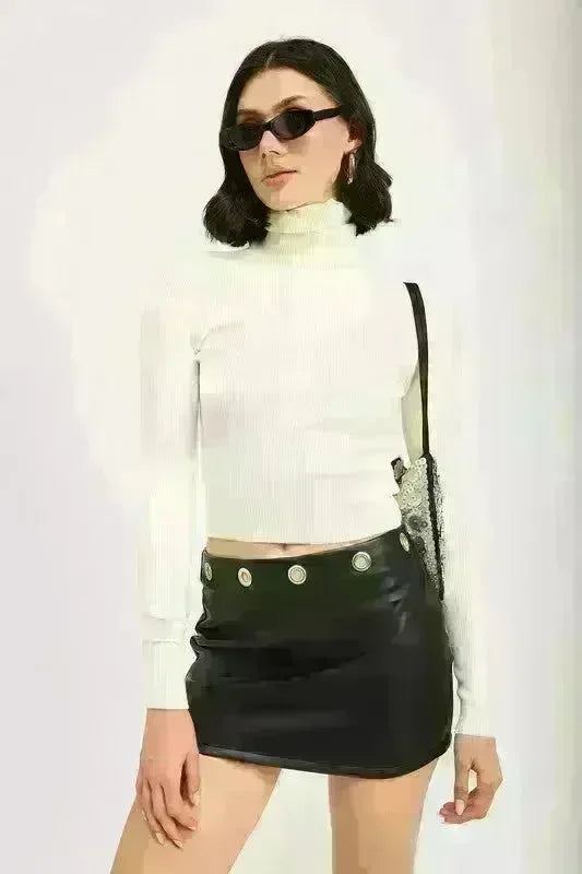 Grommet Micro Mini Skirt - Jessiz Boutique