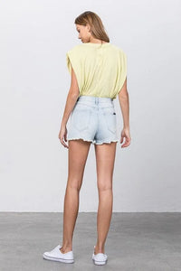 High Waist Denim Shorts - Jessiz Boutique