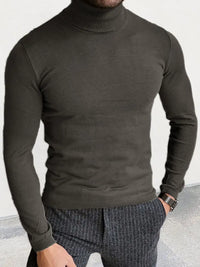 Men's Turtleneck Sweater Slim Fit Pullover Sweater