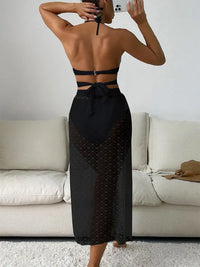 Bikini Mesh Skirt Three-Piece Set