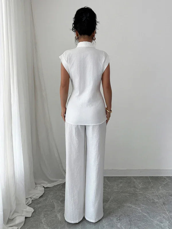 Short-sleeved Vest and Trousers Set
