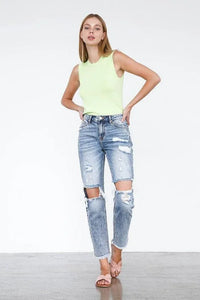 Insane Gene High Rise Straight Jeans - Jessiz Boutique