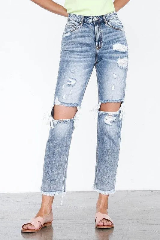 Insane Gene High Rise Straight Jeans - Jessiz Boutique
