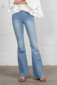 Insane Gene Mid - Rise Banded Wider Flare Jeans - Jessiz Boutique