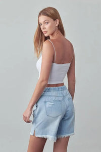 Insane Gene Mid Rise Slouch Shorts - Jessiz Boutique
