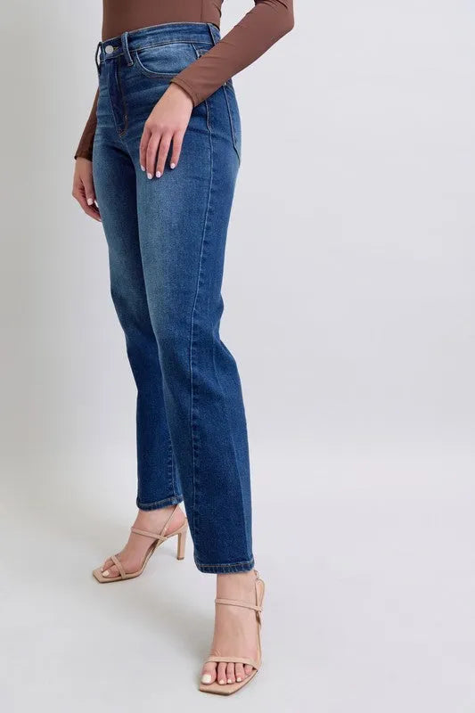 Judy Blue Full Size Side Seam Detail Straight Jeans with Pockets - Jessiz Boutique