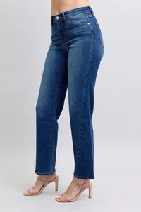 Judy Blue Full Size Side Seam Detail Straight Jeans with Pockets - Jessiz Boutique