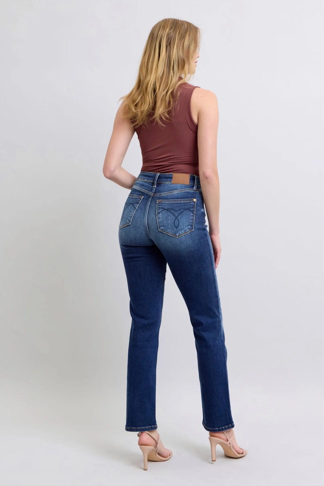Judy Blue Full Size Washed Straight Leg Jeans with Pockets - Jessiz Boutique