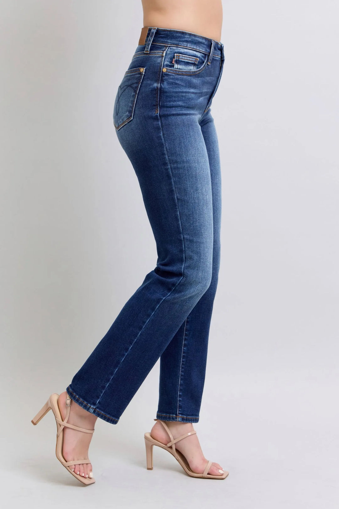 Judy Blue Full Size Washed Straight Leg Jeans with Pockets - Jessiz Boutique