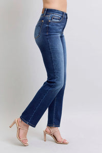 Judy Blue Full Size Washed Straight Leg Jeans with Pockets - Jessiz Boutique
