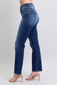 Judy Blue Full Size Washed Straight Leg Jeans with Pockets - Jessiz Boutique