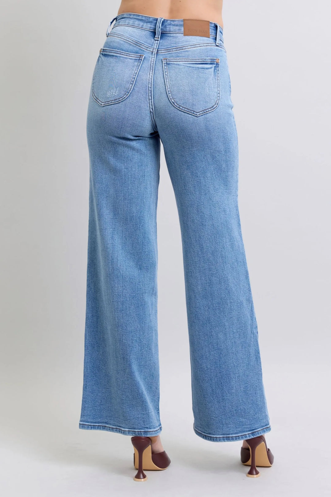 Judy Blue Full Size Wide Leg Jeans with Pockets - Jessiz Boutique