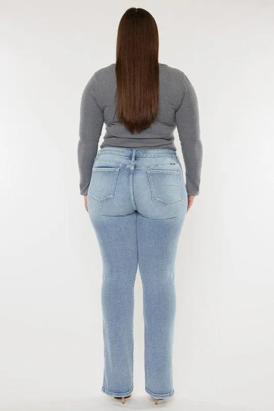 Kancan Plus Mid-Rise Y2K Medium Wash Bootcut Jeans - Jessiz Boutique