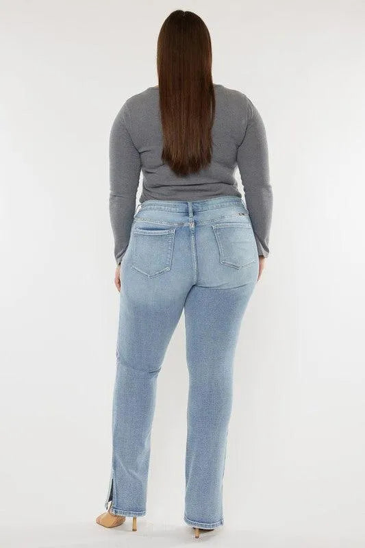 Kancan Plus Mid-Rise Y2K Medium Wash Bootcut Jeans - Jessiz Boutique