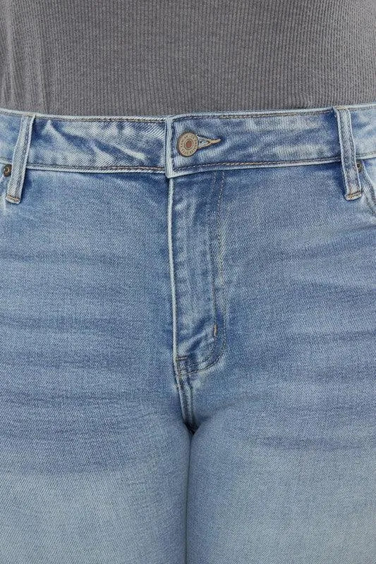 Kancan Plus Mid-Rise Y2K Medium Wash Bootcut Jeans - Jessiz Boutique