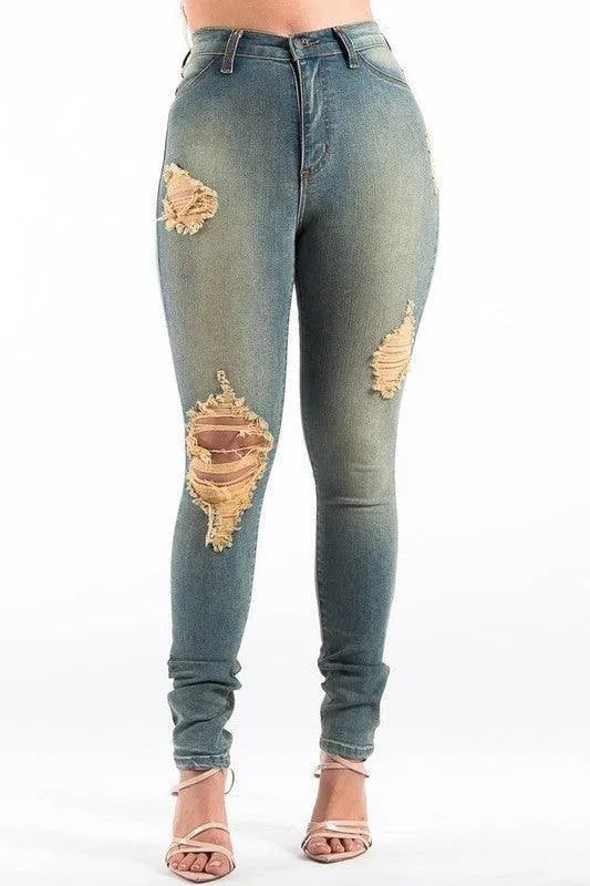 Kylie Skinny Jean in Sand - Jessiz Boutique
