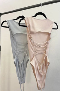Lace Backless Bodysuit - Jessiz Boutique