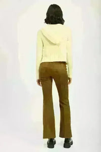 Lace Up Suede Flared Pants - Jessiz Boutique