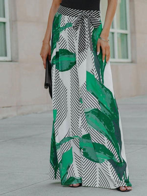 Leaf Casual Wide-Leg Pants - Jessiz Boutique Leaf Casual Wide-Leg Pants - Jessiz Boutique