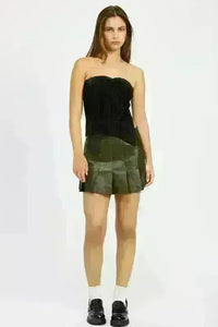 Leather Pleated Skirt - Jessiz Boutique