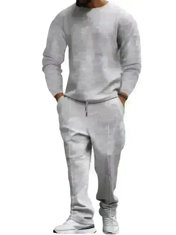 Men's Long-Sleeved Round-Neck Casual Set - Jessiz Boutique