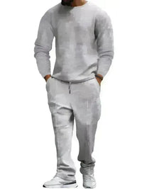 Men's Long-Sleeved Round-Neck Casual Set - Jessiz Boutique