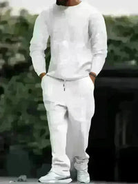 Men's Long-Sleeved Round-Neck Casual Set - Jessiz Boutique