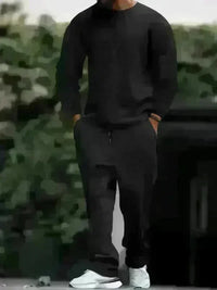 Men's Long-Sleeved Round-Neck Casual Set - Jessiz Boutique