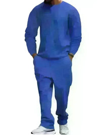 Men's Long-Sleeved Round-Neck Casual Set - Jessiz Boutique