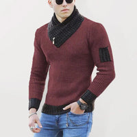 Men's Rib Shawl Collar Sweater - Jessiz Boutique