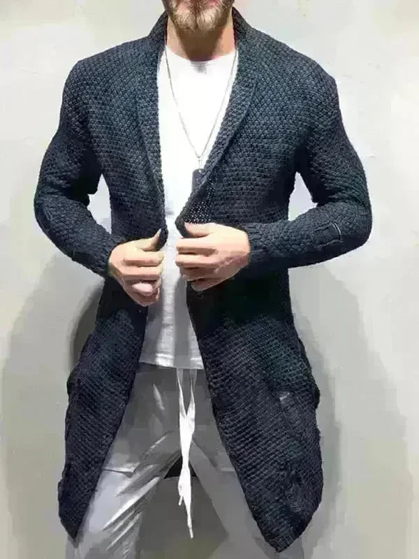 Mid-Length Loose Cardigan Knitted Sweater - Jessiz Boutique