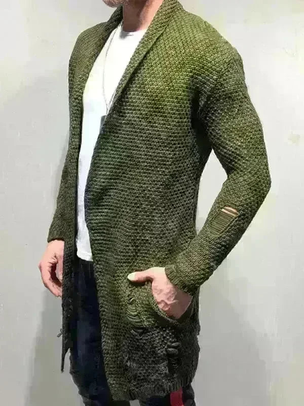 Mid-Length Loose Cardigan Knitted Sweater - Jessiz Boutique
