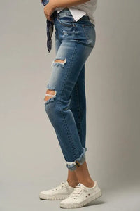 Mid-Rise Boyfriend Jeans - Jessiz Boutique