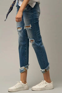 Mid-Rise Boyfriend Jeans - Jessiz Boutique
