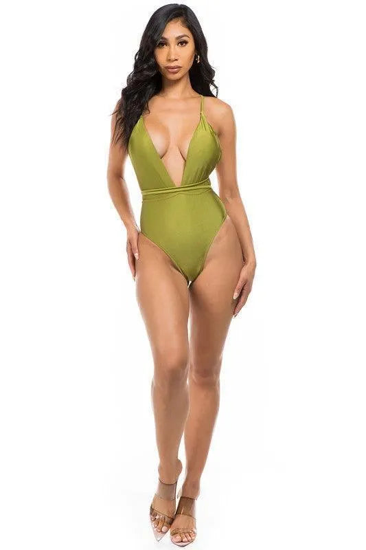 One Piece V Swimsuit - Jessiz Boutique