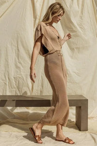 Open Sweater Cover-Up Dress - Jessiz Boutique