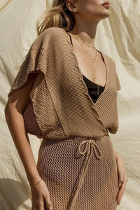 Open Sweater Cover-Up Dress - Jessiz Boutique