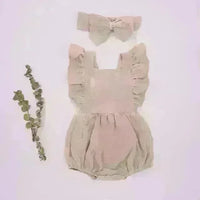 Organic Cotton Summer Baby Girl Playsuit - Jessiz Boutique