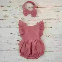 Organic Cotton Summer Baby Girl Playsuit - Jessiz Boutique