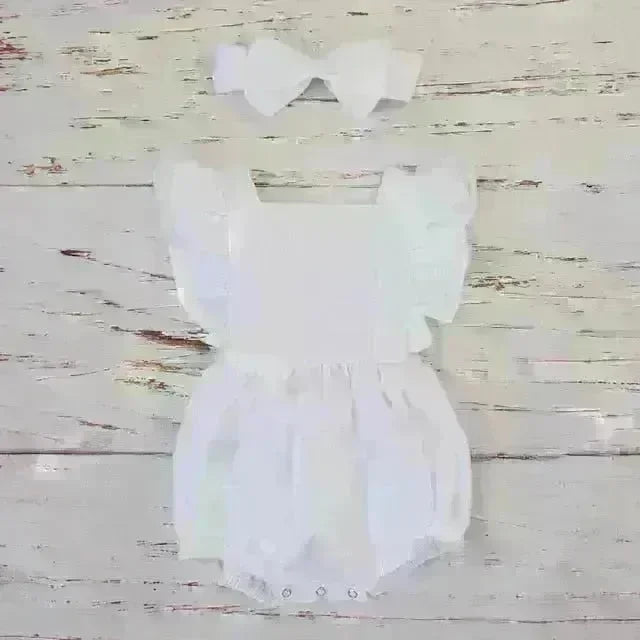 Organic Cotton Summer Baby Girl Playsuit - Jessiz Boutique